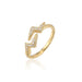 Bulk Jewelry Wholesale gold copper lightning Rings JDC-RS-ag047 Wholesale factory from China YIWU China