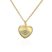 Bulk Jewelry Wholesale gold copper love demon eye Necklaces JDC-NE-ag007 Wholesale factory from China YIWU China