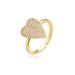 Bulk Jewelry Wholesale gold copper love ring JDC-RS-ag009 Wholesale factory from China YIWU China