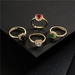 Bulk Jewelry Wholesale gold copper love zircon rings JDC-RS-ag129 Wholesale factory from China YIWU China