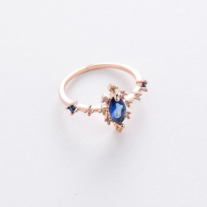 Bulk Jewelry Wholesale gold copper micro crystal zircon ring JDC-RS-RXMS001 Wholesale factory from China YIWU China