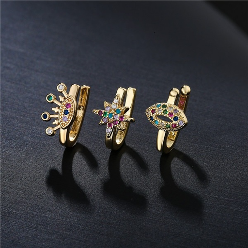 Bulk Jewelry Wholesale gold copper micro inlaid Earrings JDC-ES-ag094 Wholesale factory from China YIWU China