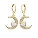 Wholesale gold copper micro-inlaid love moon drop earrings JDC-ES-ag074 Earrings JoyasDeChina 40834 Wholesale Jewelry JoyasDeChina Joyas De China