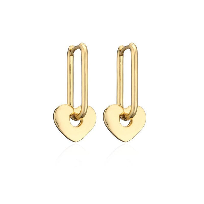 Wholesale gold copper micro inlaid oil drop Love Earrings JDC-ES-ag092 Earrings JoyasDeChina 40771 Wholesale Jewelry JoyasDeChina Joyas De China