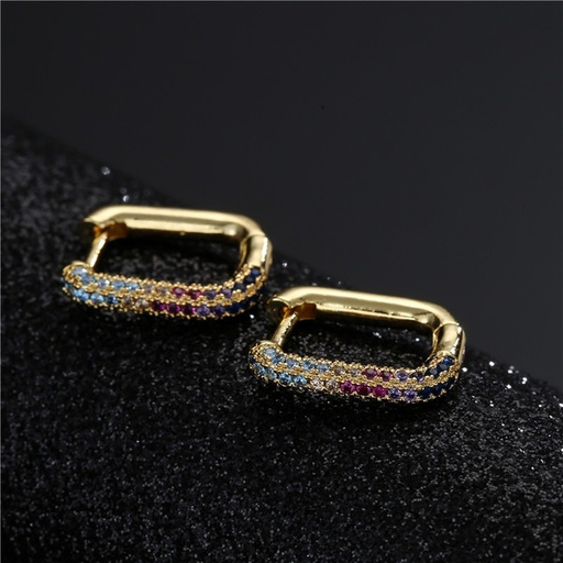 Bulk Jewelry Wholesale gold copper micro inlaid Zircon Earrings JDC-ES-ag075 Wholesale factory from China YIWU China