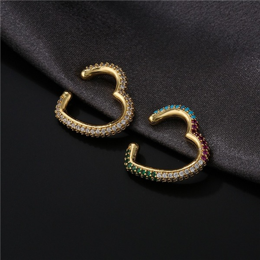 Bulk Jewelry Wholesale gold copper micro inlaid zircon Love Earrings JDC-ES-ag055 Wholesale factory from China YIWU China