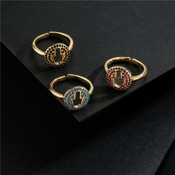Bulk Jewelry Wholesale gold copper micro inlaid zircon rings JDC-RS-ag128 Wholesale factory from China YIWU China