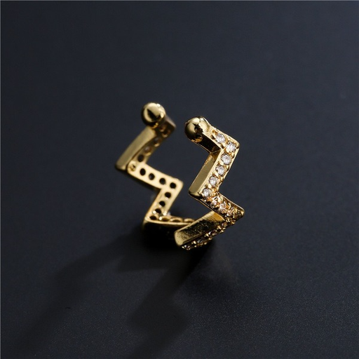 Bulk Jewelry Wholesale gold copper micro inlay earrings JDC-ES-ag041 Wholesale factory from China YIWU China