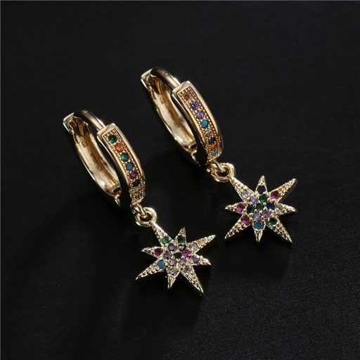Bulk Jewelry Wholesale gold copper micro inlay earrings JDC-ES-ag070 Wholesale factory from China YIWU China