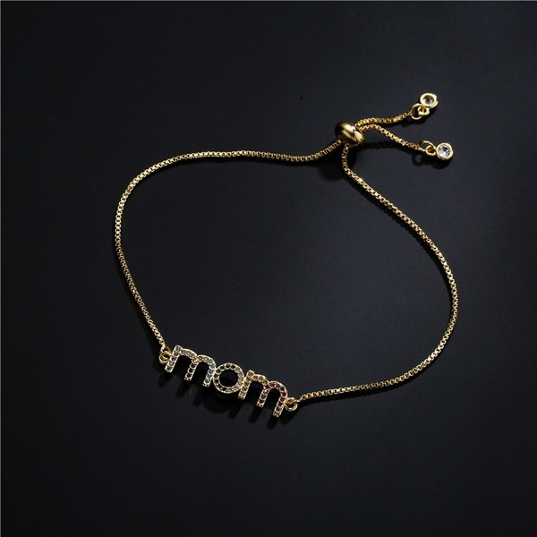 Bulk Jewelry Wholesale gold copper MOM ornament Bracelet JDC-BT-ag001 Wholesale factory from China YIWU China