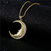 Bulk Jewelry Wholesale gold copper moon Necklaces JDC-NE-ag005 Wholesale factory from China YIWU China