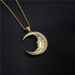 Bulk Jewelry Wholesale gold copper moon Necklaces JDC-NE-ag005 Wholesale factory from China YIWU China