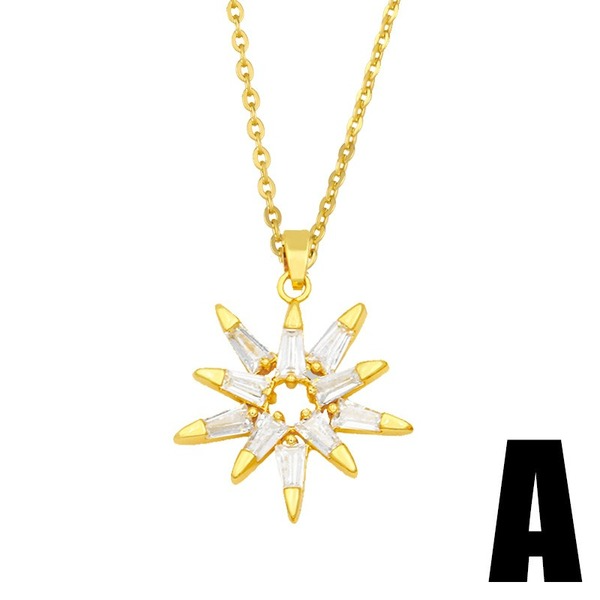 Bulk Jewelry Wholesale gold copper moon star Necklaces JDC-NE-AS273 Wholesale factory from China YIWU China