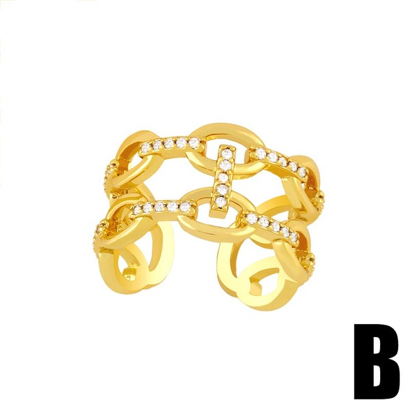 Bulk Jewelry Wholesale gold copper multilayer ring JDC-RS-AS026 Wholesale factory from China YIWU China