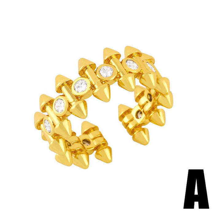 Bulk Jewelry Wholesale gold copper nail Rings JDC-RS-AS079 Wholesale factory from China YIWU China