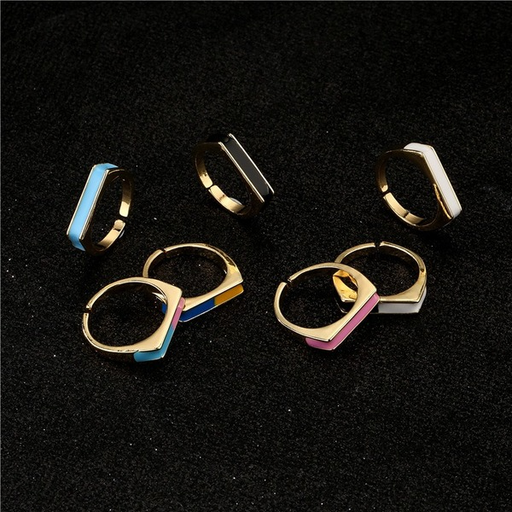 Bulk Jewelry Wholesale gold copper oil dripping rings JDC-RS-ag118 Wholesale factory from China YIWU China