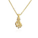 Bulk Jewelry Wholesale gold copper OK shape palm Necklaces JDC-NE-ag017 Wholesale factory from China YIWU China
