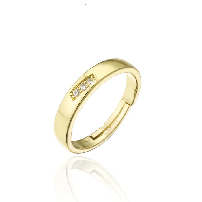 Bulk Jewelry Wholesale gold copper opening Rings JDC-RS-ag069 Wholesale factory from China YIWU China