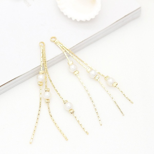 Bulk Jewelry Wholesale gold copper Pearl Chain charms JDC-CS-ZX007 Wholesale factory from China YIWU China