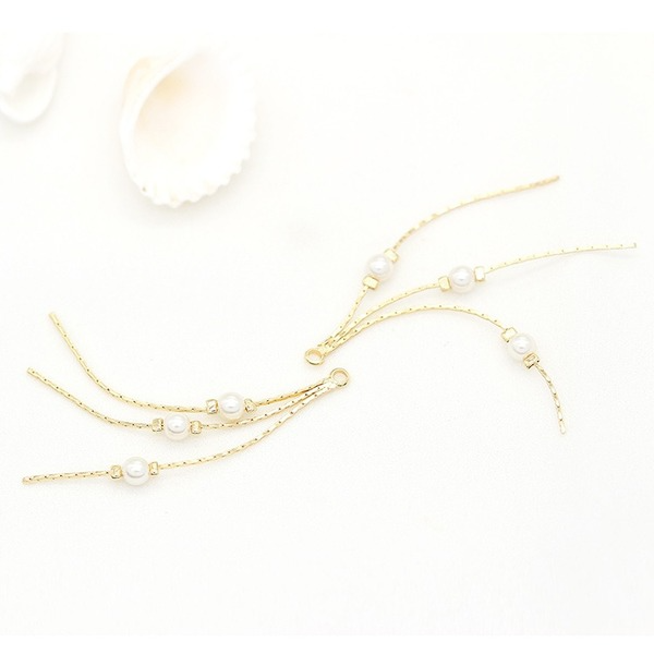 Bulk Jewelry Wholesale gold copper Pearl Chain charms JDC-CS-ZX007 Wholesale factory from China YIWU China