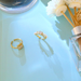 Bulk Jewelry Wholesale gold copper pearl zircon Rings JDC-RS-AS070 Wholesale factory from China YIWU China
