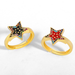Bulk Jewelry Wholesale gold copper Pentagram Rings JDC-RS-AS115 Wholesale factory from China YIWU China