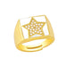 Bulk Jewelry Wholesale gold copper pentissa Rings JDC-RS-AS121 Wholesale factory from China YIWU China
