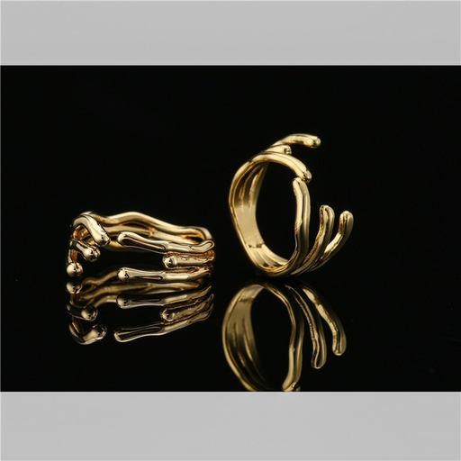 Bulk Jewelry Wholesale gold copper punk Rings JDC-RS-ag074 Wholesale factory from China YIWU China