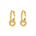 Wholesale gold copper ring earrings JDC-ES-D454 Earrings JoyasDeChina 01 Imitation gold Wholesale Jewelry JoyasDeChina Joyas De China