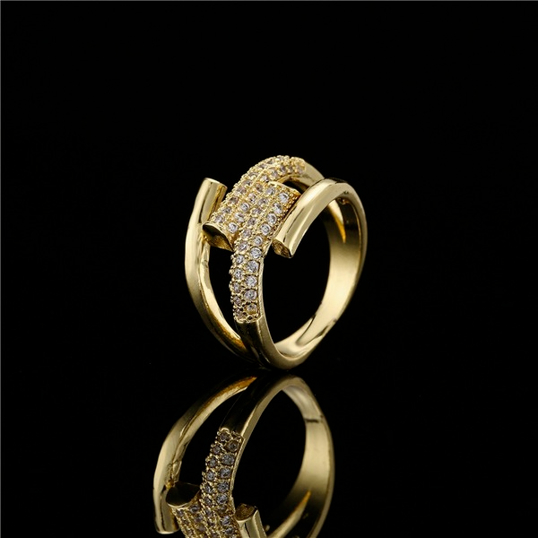 Bulk Jewelry Wholesale gold copper rings JDC-RS-ag093 Wholesale factory from China YIWU China