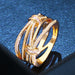 Bulk Jewelry Wholesale gold copper rope Rings JDC-RS-AS184 Wholesale factory from China YIWU China