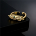 Bulk Jewelry Wholesale gold copper serpent ring JDC-RS-ag023 Wholesale factory from China YIWU China