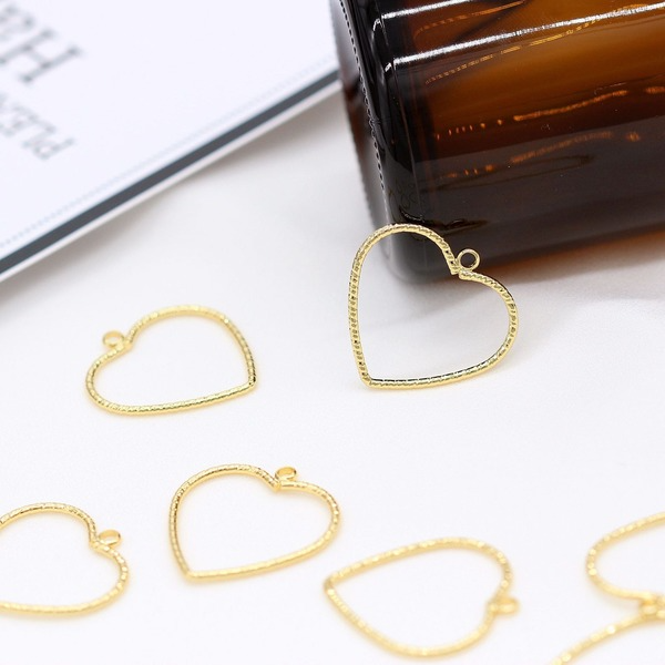 Bulk Jewelry Wholesale gold copper single hanging Peach Heart charms JDC-CS-ZX005 Wholesale factory from China YIWU China