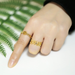 Bulk Jewelry Wholesale gold copper smile smooth face ring JDC-RS-AS009 Wholesale factory from China YIWU China