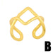 Bulk Jewelry Wholesale gold copper smiley face ring JDC-RS-AS011 Wholesale factory from China YIWU China