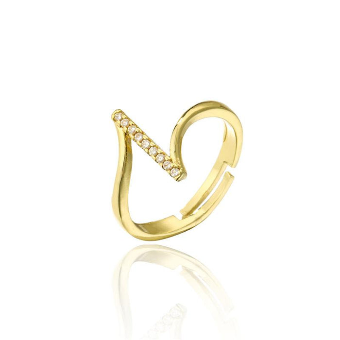 Bulk Jewelry Wholesale gold copper snake geometric Rings JDC-RS-ag068 Wholesale factory from China YIWU China