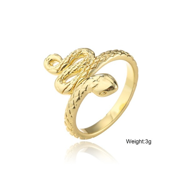 Bulk Jewelry Wholesale gold copper snake Rings JDC-RS-ag100 Wholesale factory from China YIWU China