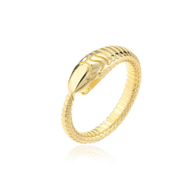 Bulk Jewelry Wholesale gold copper snake Rings JDC-RS-ag102 Wholesale factory from China YIWU China