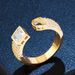 Bulk Jewelry Wholesale gold copper split Rings JDC-RS-AS084 Wholesale factory from China YIWU China