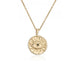 Bulk Jewelry Wholesale gold copper sun devil's Eye Pendant Necklaces JDC-NE-ag029 Wholesale factory from China YIWU China