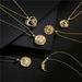 Bulk Jewelry Wholesale gold copper sun Necklaces JDC-NE-ag028 Wholesale factory from China YIWU China