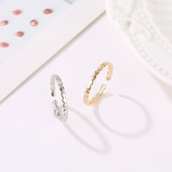 Bulk Jewelry Wholesale gold copper wavy opening adjustable ring JDC-RS-D009 Wholesale factory from China YIWU China