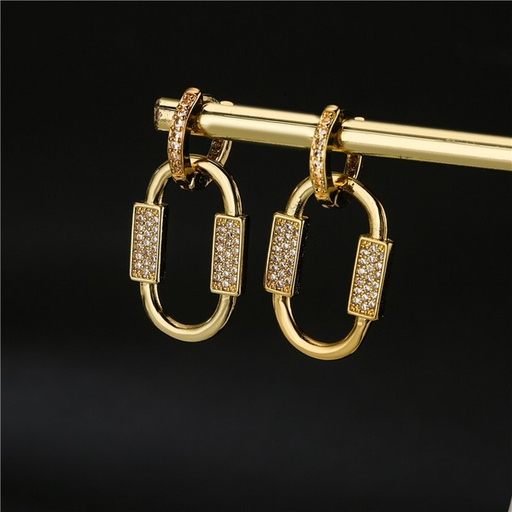 Bulk Jewelry Wholesale gold copper with fine earrings JDC-ES-ag024 Wholesale factory from China YIWU China