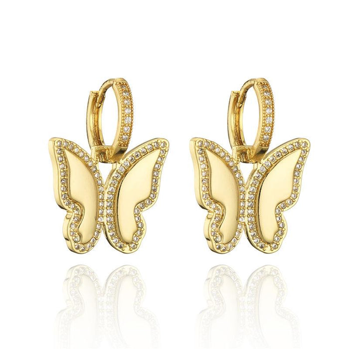 Wholesale gold copper with fine earrings JDC-ES-ag025 Earrings JoyasDeChina 40918 Wholesale Jewelry JoyasDeChina Joyas De China