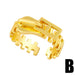 Bulk Jewelry Wholesale gold copper zipper rings JDC-RS-AS244 Wholesale factory from China YIWU China