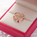 Bulk Jewelry Wholesale gold copper zircon flower ring JDC-RS-RXMS002 Wholesale factory from China YIWU China