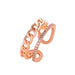 Bulk Jewelry Wholesale gold copper zircon open chain ring JDC-RS-RXD002 Wholesale factory from China YIWU China