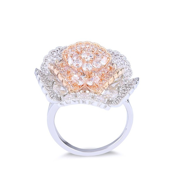 Bulk Jewelry Wholesale gold copper zircon Rings JDC-RS-AS186 Wholesale factory from China YIWU China