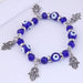 Wholesale gold devil's eye crystal alloy bracelet JDC-BT-WY131 Bracelet 威扬 Blue Bracelet Wholesale Jewelry JoyasDeChina Joyas De China