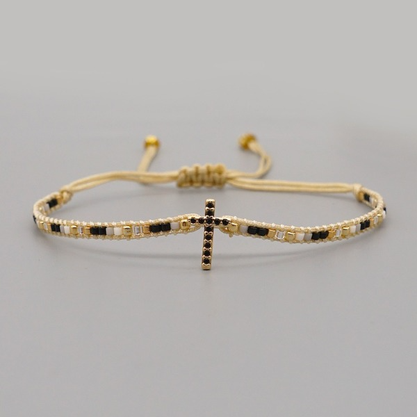 Bulk Jewelry Wholesale gold diamond cross zircon bracelet bracelet JDC-gbh287 Wholesale factory from China YIWU China